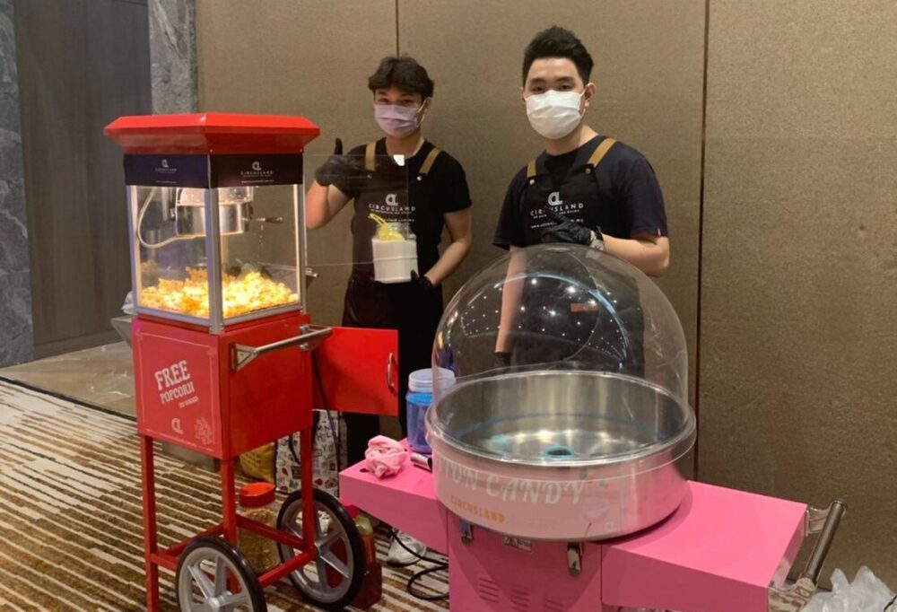 Serving popcorn and cotton candy rental in one of the event KL, Selangor, Malaysia