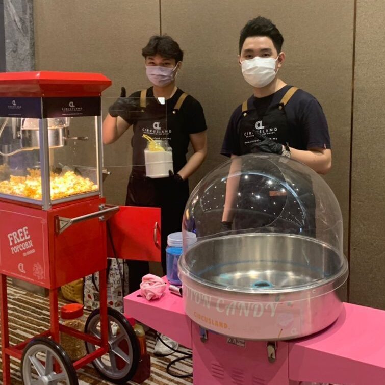 Serving popcorn and cotton candy rental in one of the event KL, Selangor, Malaysia