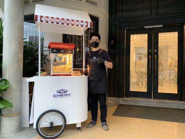 Providing popcorn rental for Chery Auto Malaysia
