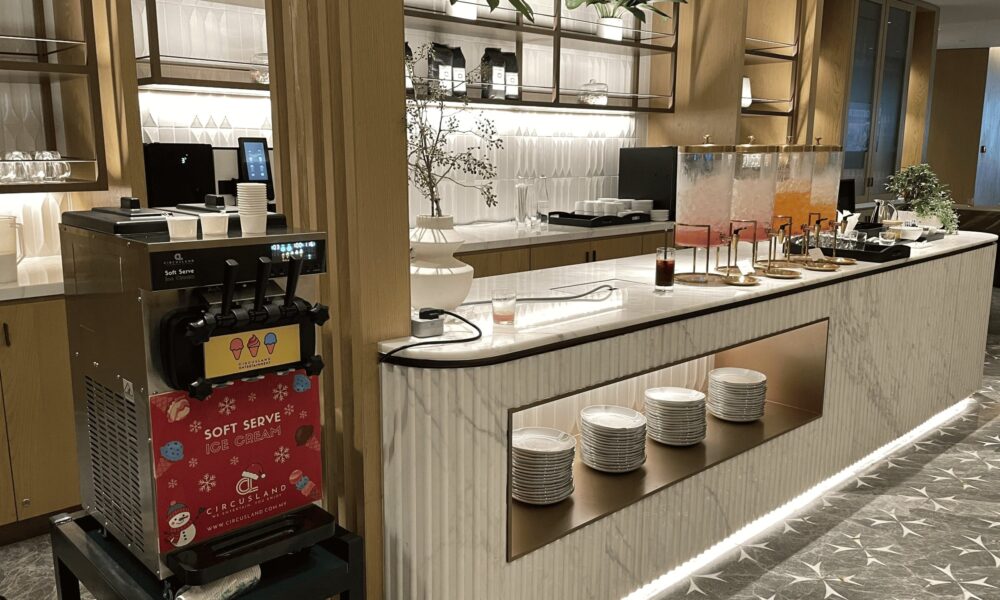 Soft serve ice cream rental service for Park Hyatt Kuala Lumpur internal event at Merdeka 118.