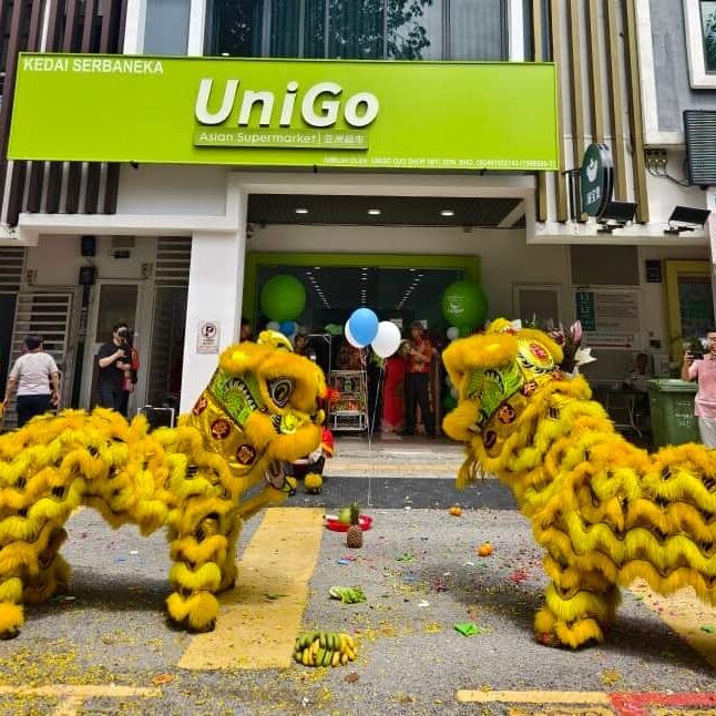 Lion dance hire with Choy Cheng mascot